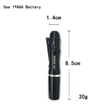 TopCom Mini Pocket LED UV Light 395nM 380nM 365nM Ultraviolet Penlight Aluminum Alloy UV Pen Flashlight With Clip Money Detect